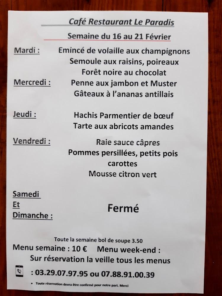 Le Paradis - Menu Image 4